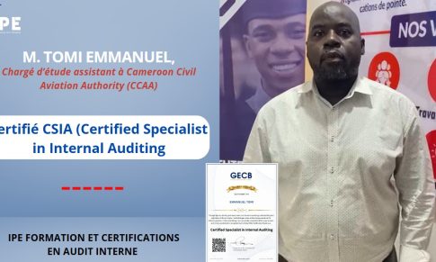 Témoignage M. TOMI EMMANUEL de la Cameroon Civil Aviation Authority, certifié CSIA